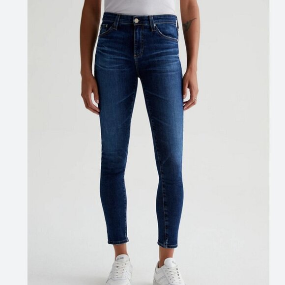 Adriano Goldschmeid AG-ED Denim Legging‎ Ankle Dark Wash Japanese Denim sz 27 - Picture 1 of 15